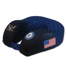 Load image into Gallery viewer, Navy Anchors Aweigh Neck Pillow (navy/black)