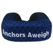 Load image into Gallery viewer, Navy Anchors Aweigh Neck Pillow (navy/black)