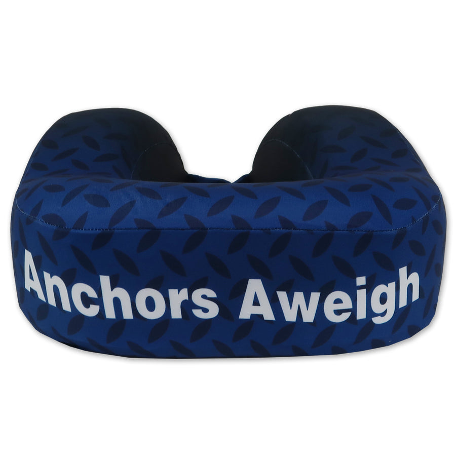 Navy Anchors Aweigh Neck Pillow (navy/black)