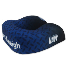Load image into Gallery viewer, Navy Anchors Aweigh Neck Pillow (navy/black)