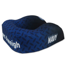 Load image into Gallery viewer, Navy Anchors Aweigh Neck Pillow (navy/black)