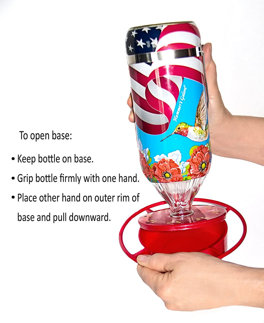 Navy Hummingbird Feeder