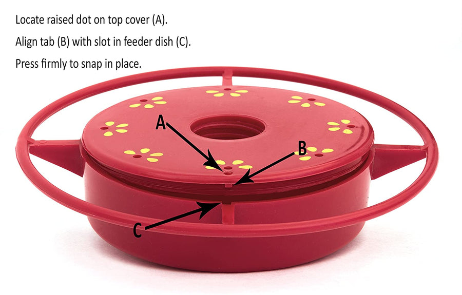 Navy Hummingbird Feeder