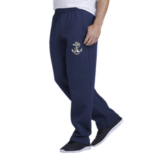 Load image into Gallery viewer, Navy Anchor Logo Sweatpant