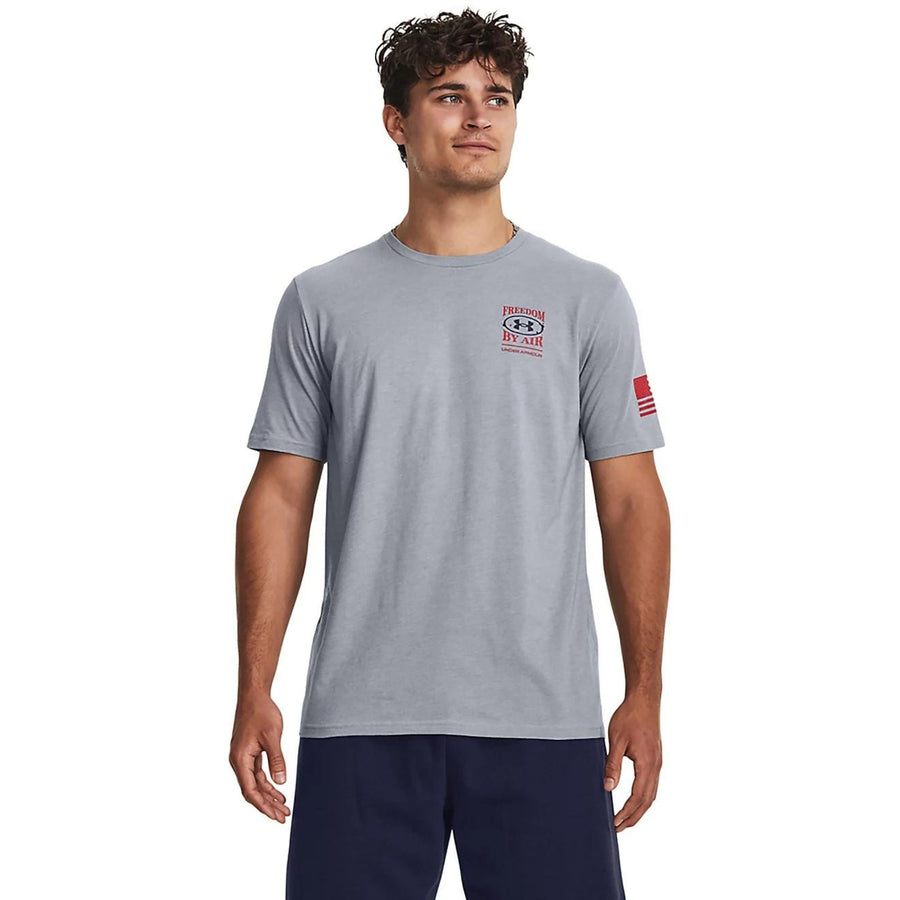 Under Armour Freedom By Air T-Shirt (Steel/Red)