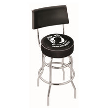 Load image into Gallery viewer, POW/MIA Stool with Back (Chrome Finish)