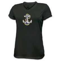 Load image into Gallery viewer, Navy Ladies Anchor Performance T-Shirt
