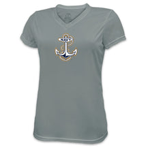 Load image into Gallery viewer, Navy Ladies Anchor Performance T-Shirt