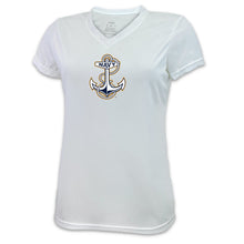 Load image into Gallery viewer, Navy Ladies Anchor Performance T-Shirt