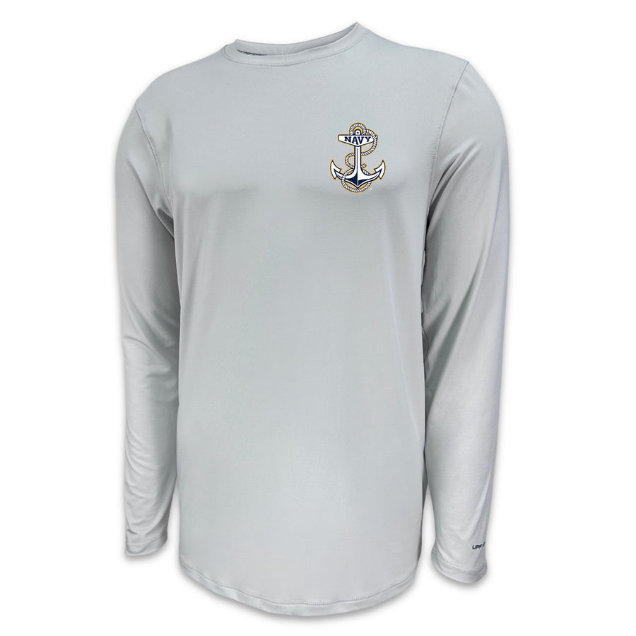 Navy Aruba Performance Longsleeve T-Shirt