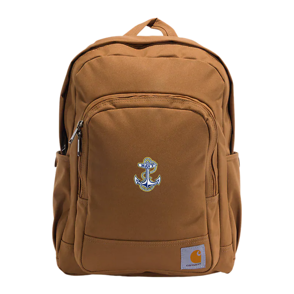 Navy Carhartt Classic Laptop Bag (Brown)