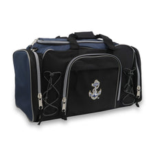 Load image into Gallery viewer, Navy Anchor Action Duffel Bag (Navy/Black)