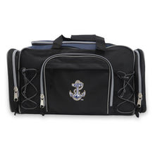 Load image into Gallery viewer, Navy Anchor Action Duffel Bag (Navy/Black)