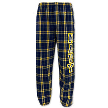 Load image into Gallery viewer, Navy 2C Flannel Pants (Navy/Gold)