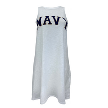 Load image into Gallery viewer, Navy Ladies Coastal Cover Up (White)
