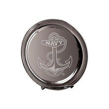 Load image into Gallery viewer, Navy Anchor 8&quot; Silver Plated Commemorative Tray