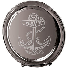 Load image into Gallery viewer, Navy Anchor 12&quot; Silver Plated Commemorative Tray*