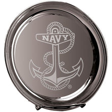 Load image into Gallery viewer, Navy Anchor 12&quot; Silver Plated Commemorative Tray
