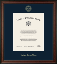 Load image into Gallery viewer, U.S. Navy Embossed Studio Certificate Frame (Horizontal)
