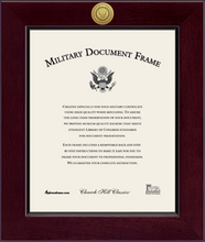Load image into Gallery viewer, U.S. Navy Century Gold Engraved Certificate Frame (Vertical)*