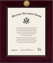 Load image into Gallery viewer, U.S. Navy Century Gold Engraved Certificate Frame (Vertical)