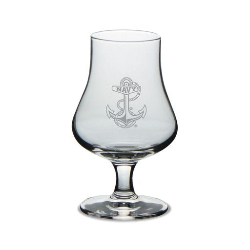 Navy Anchor 6.5oz Classic Whiskey Glass
