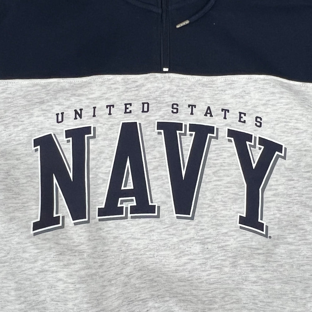 United States Navy Big Cotton Retro 1/4 Zip (Navy)