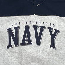 Load image into Gallery viewer, United States Navy Big Cotton Retro 1/4 Zip (Navy)