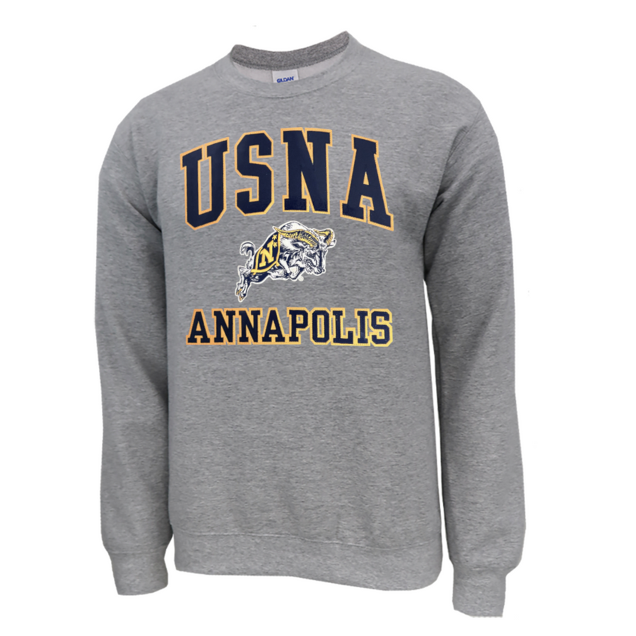 USNA Annapolis Embroidered Crewneck