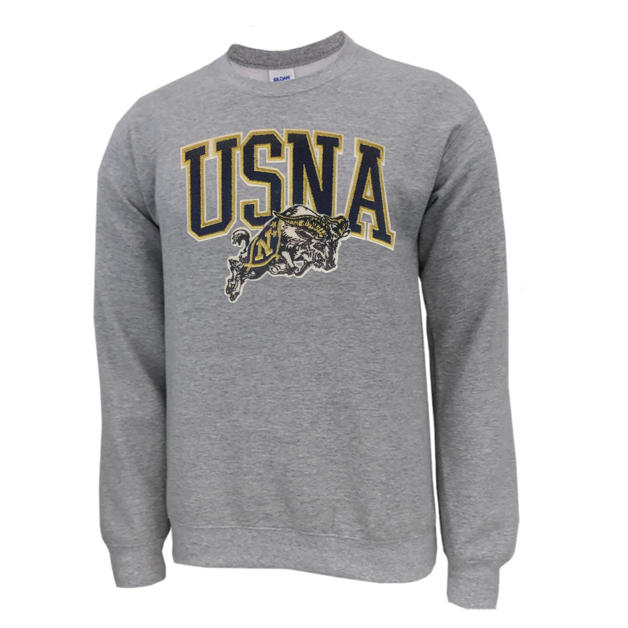 USNA Goat Embroidered Crewneck