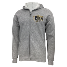 Load image into Gallery viewer, USNA Left Chest Embroidered Full Zip