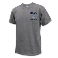 Load image into Gallery viewer, Navy Youth Anchor Football T-Shirt