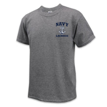 Load image into Gallery viewer, Navy Youth Anchor Lacrosse T-Shirt