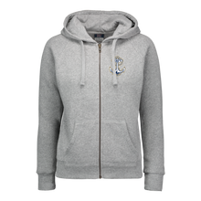Load image into Gallery viewer, Navy Anchor Ladies Angel Fleece Full Zip Hoodie