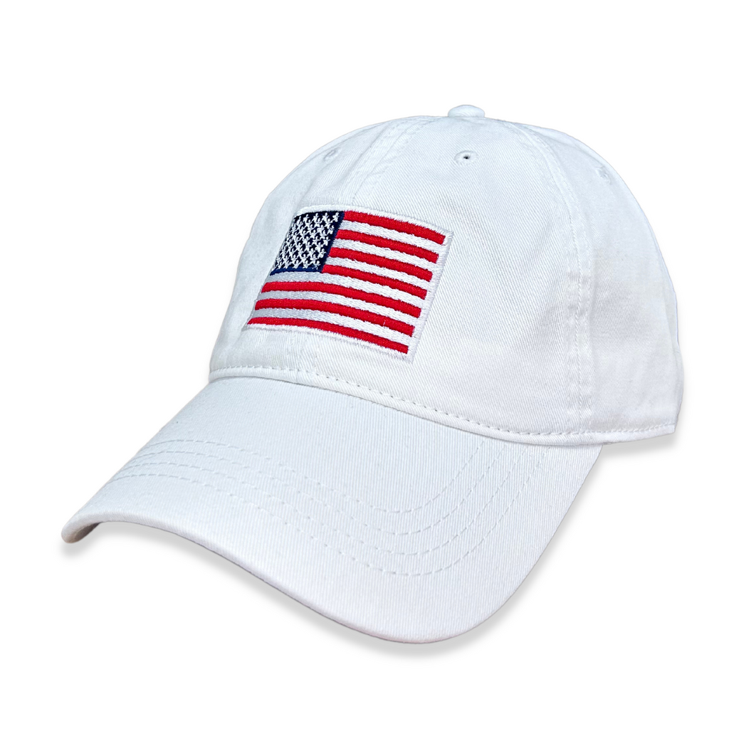 Baseball hat with american top flag