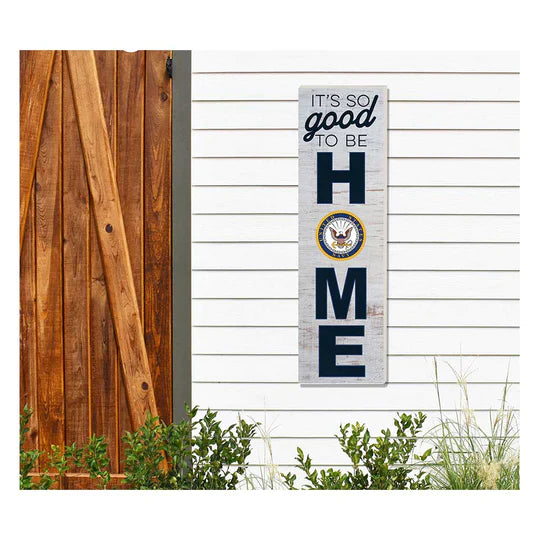 Indoor Outdoor Sign HOME So Good Navy (10x35)