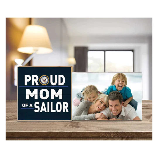 Navy Floating Picture Frame Military Proud Mom*