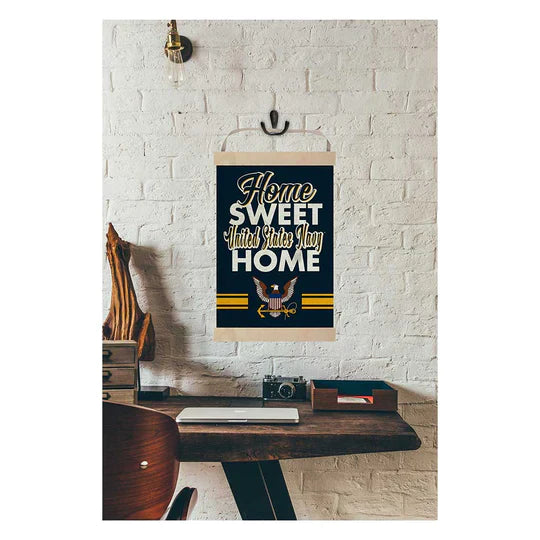 Navy Home Sweet Home Reversible Banner