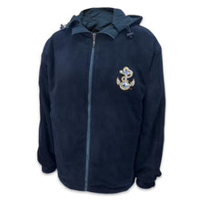 Load image into Gallery viewer, Navy Anchor 2 Tone Jacket (Navy/Grey)