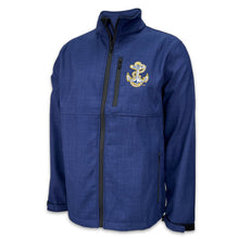Load image into Gallery viewer, Navy Anchor Adult Softshell Jacket (Navy)
