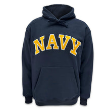 Load image into Gallery viewer, Navy Embroidered Pullover Hoodie Sweatshirt (Navy)
