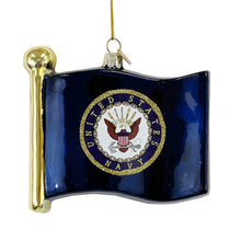 Load image into Gallery viewer, Navy Flag Ornament