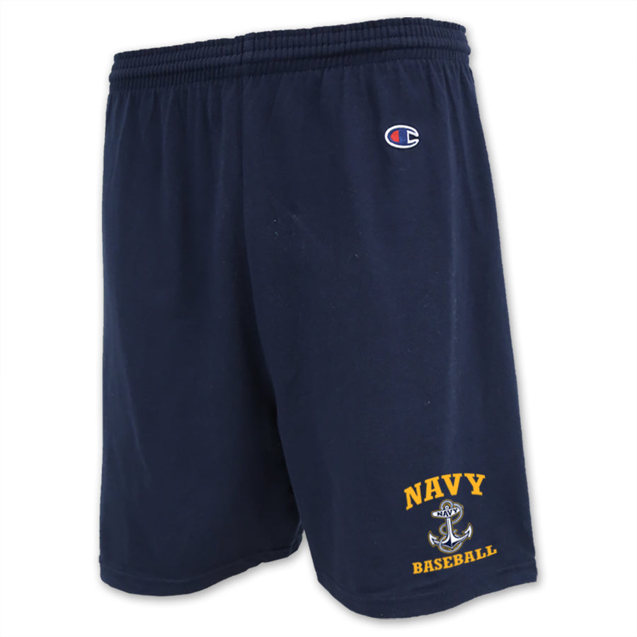 Navy Anchor Champion Baseball Cotton Short