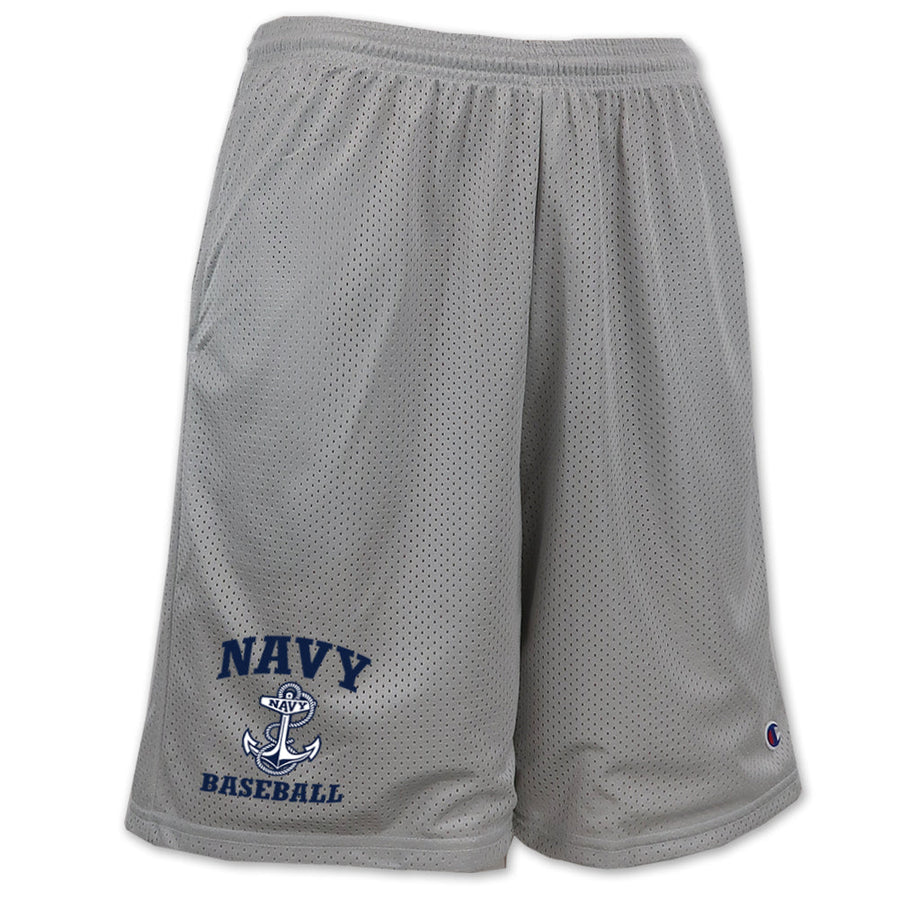 Navy Anchor Champion Baseball Mesh Short