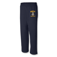 Load image into Gallery viewer, Navy Anchor Baseball Sweatpant