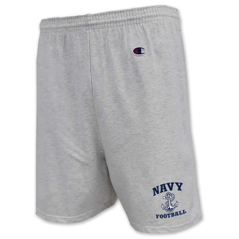 Navy Anchor Football Cotton Short