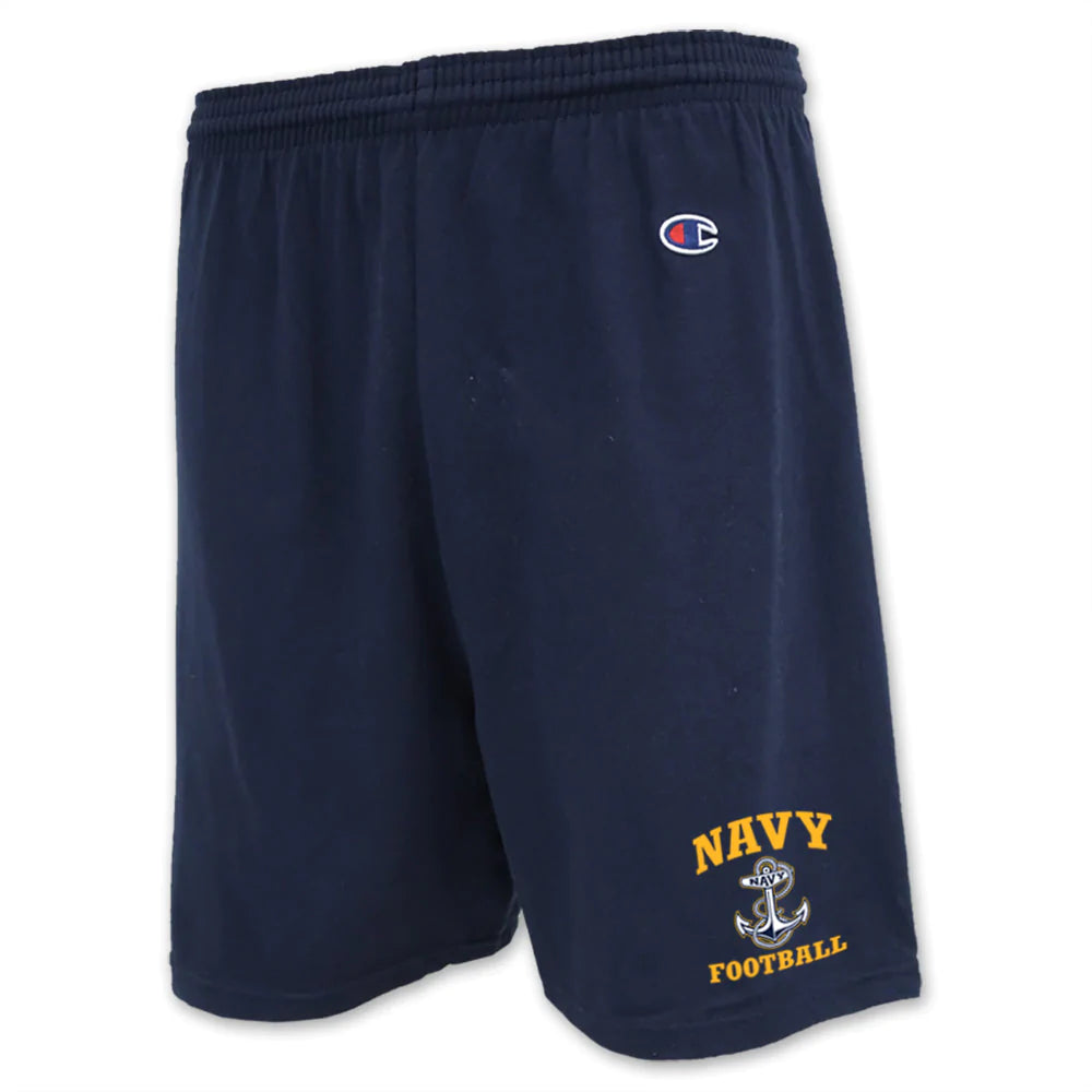 Navy Anchor Football Cotton Short
