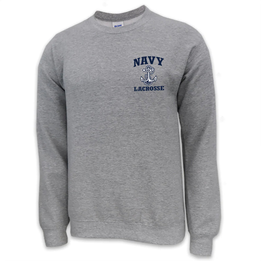 Navy Anchor Lacrosse Crewneck