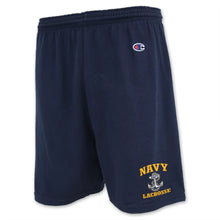 Load image into Gallery viewer, Navy Anchor Lacrosse Cotton Short