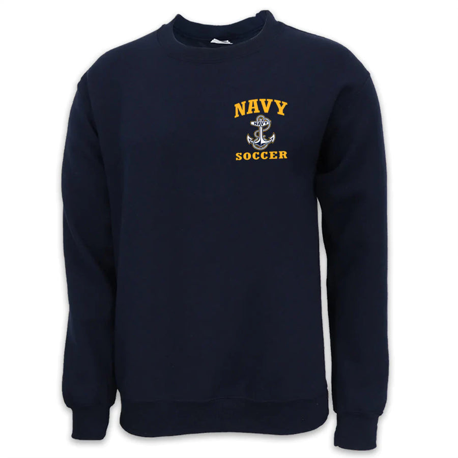 Navy Anchor Soccer Crewneck